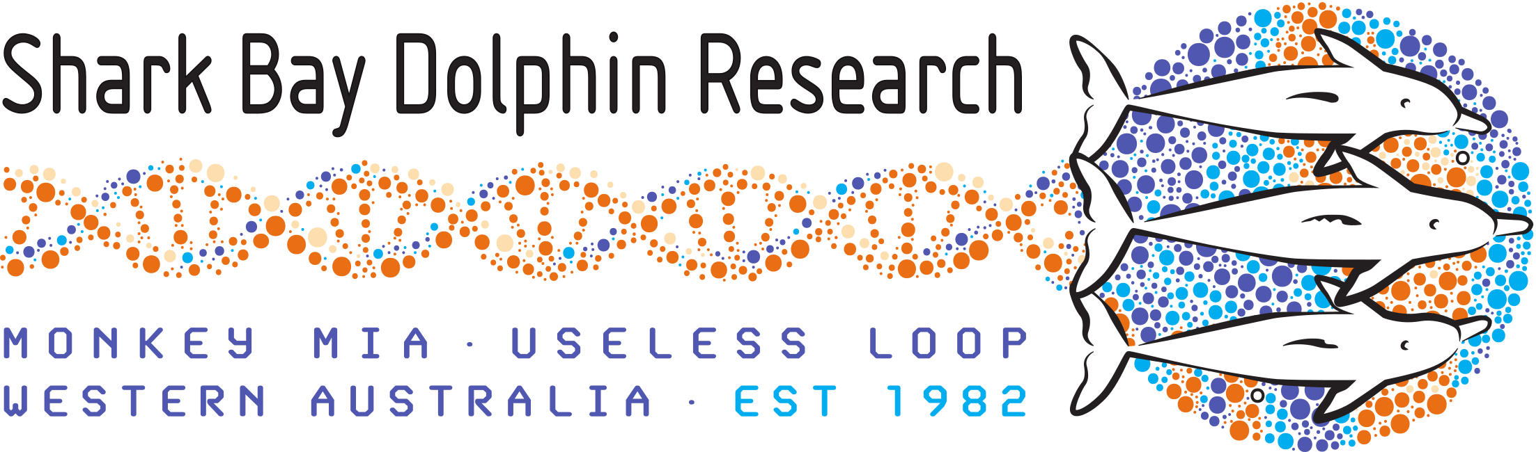 Shark Bay Dolphin Research Logo wide